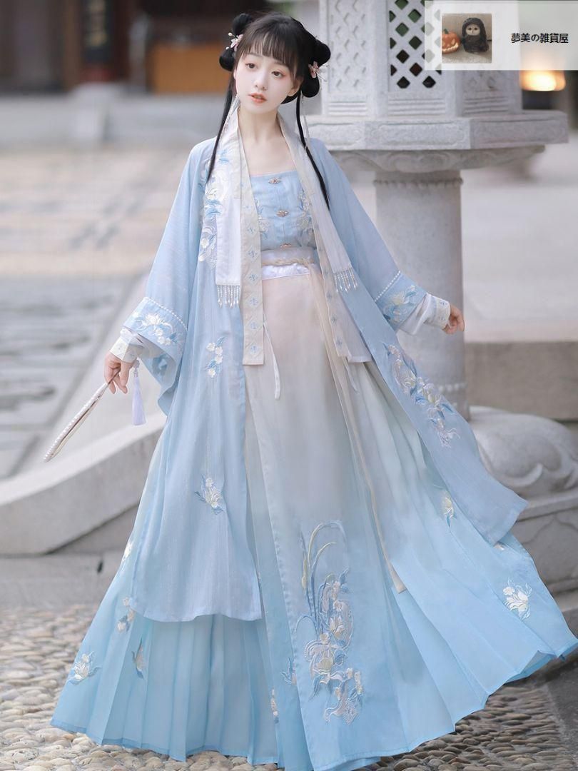 全品本物! 美しい花刺繍 宮廷風漢服 豪華ドレス コスプレ イベント撮影用衣装 美しい刺繍