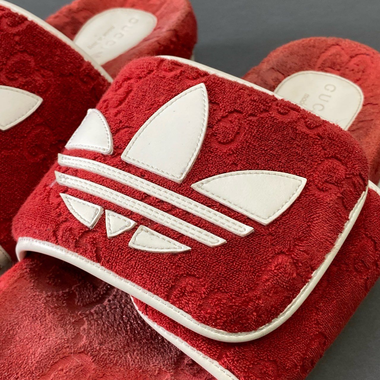 【Gucci】 Horsebit GGキャンバスプラットフォームサンダル 8g8 GUCCI グッチ × adidas アディダス GG プラットフォーム