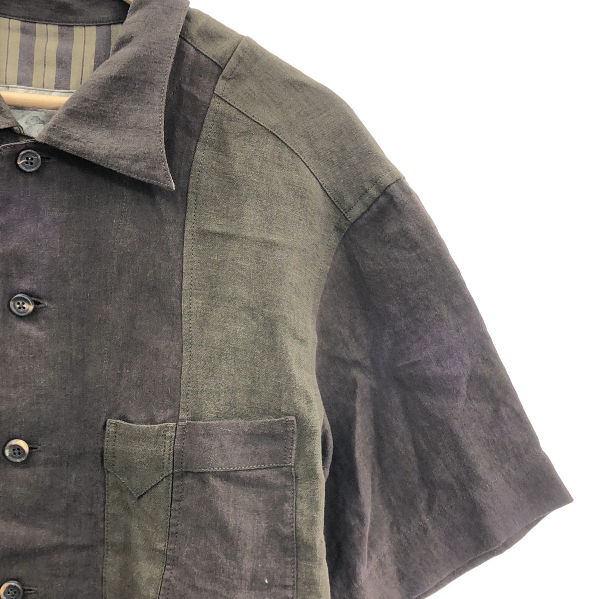 美品】 ziggy chen / ジギーチェン | 2025SS | Patchwork Short Sleeve  