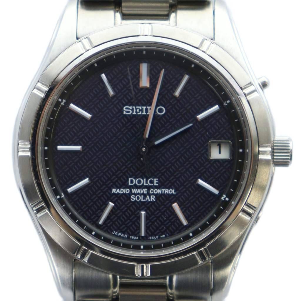 セイコー SEIKO ドルチェ 腕時計 ウォッチ ソーラー カレンダー付き