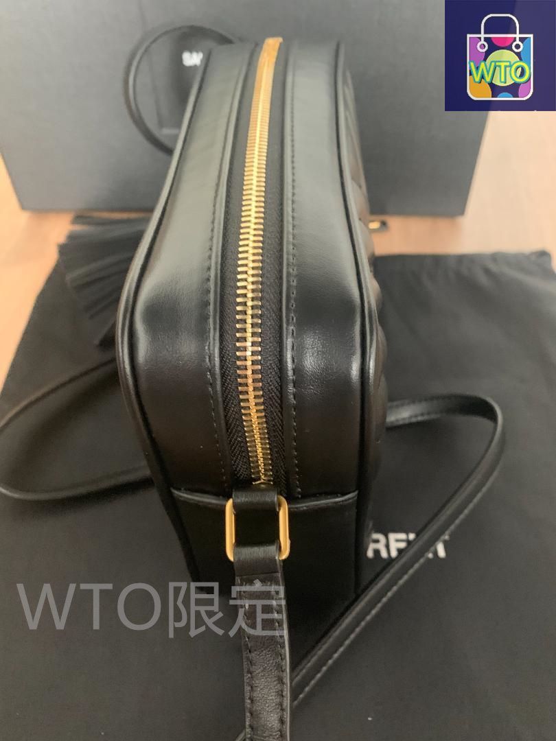 サンローランルーカメラバッグショルダー キルティング ブラック