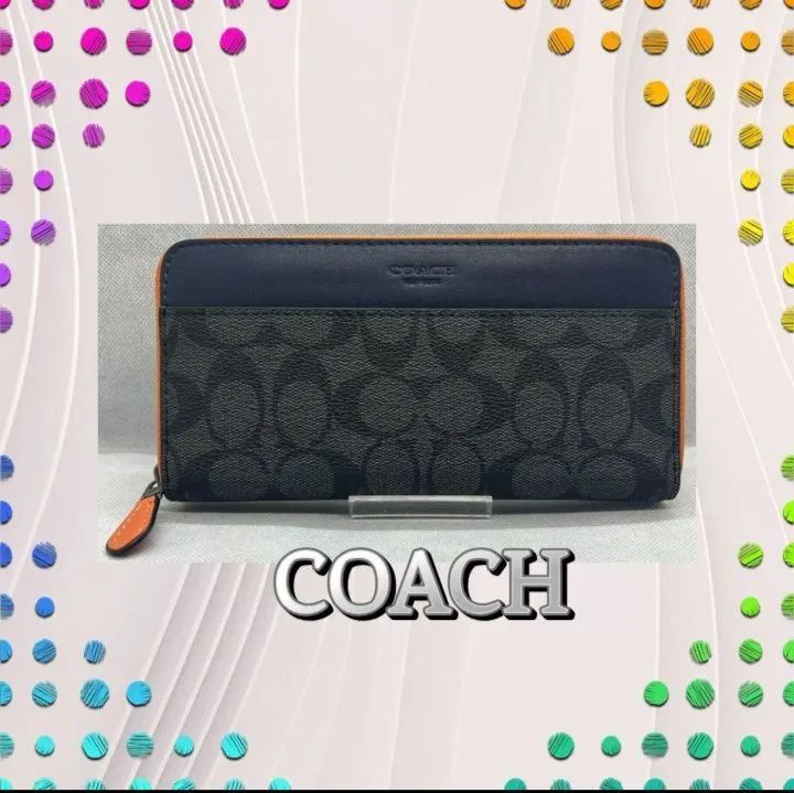 ✳️Sale【匿名配送・新品】✳️COACH コーチ ブルーマルチ 財布