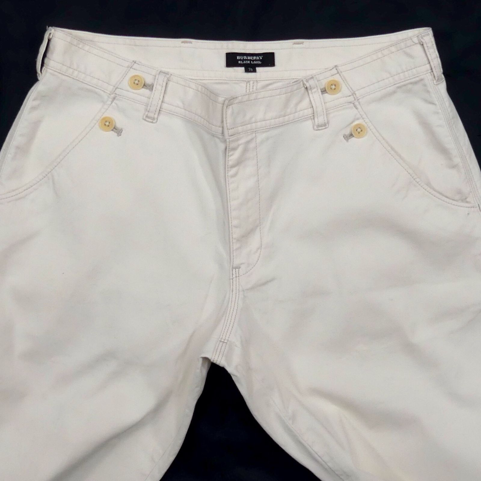 【新品未使用】BLACK LABEL ホワイトパンツ BURBERRY BLACK LABE 廃盤 バーバリーブラックレーベル パンツ