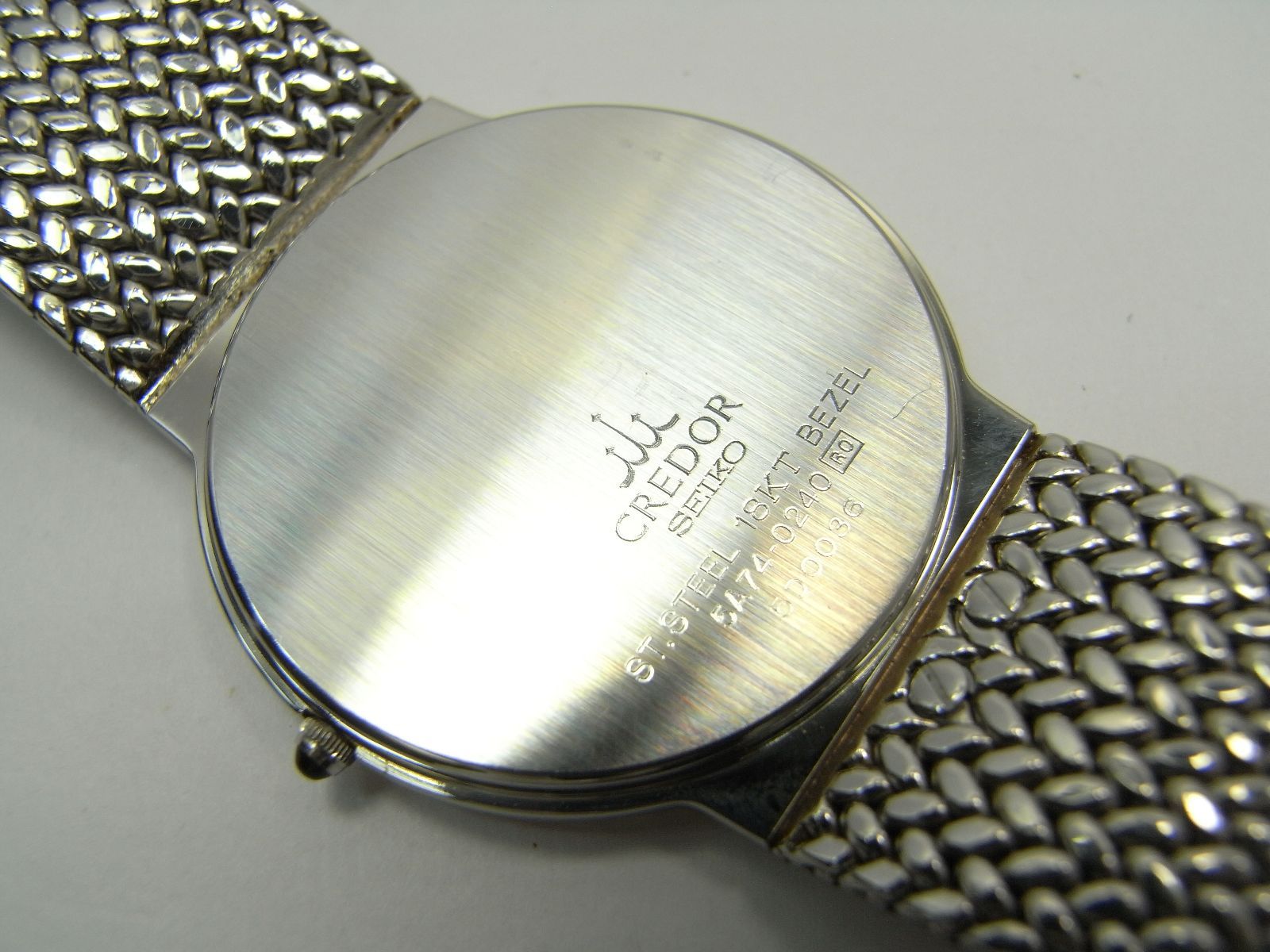 セイコー　クレドール　5A74-0240　クォーツ　18KTベゼル　腕時計 SEIKO セイコー（SEIKO）クレドール 18KTベゼル 5A74-0240