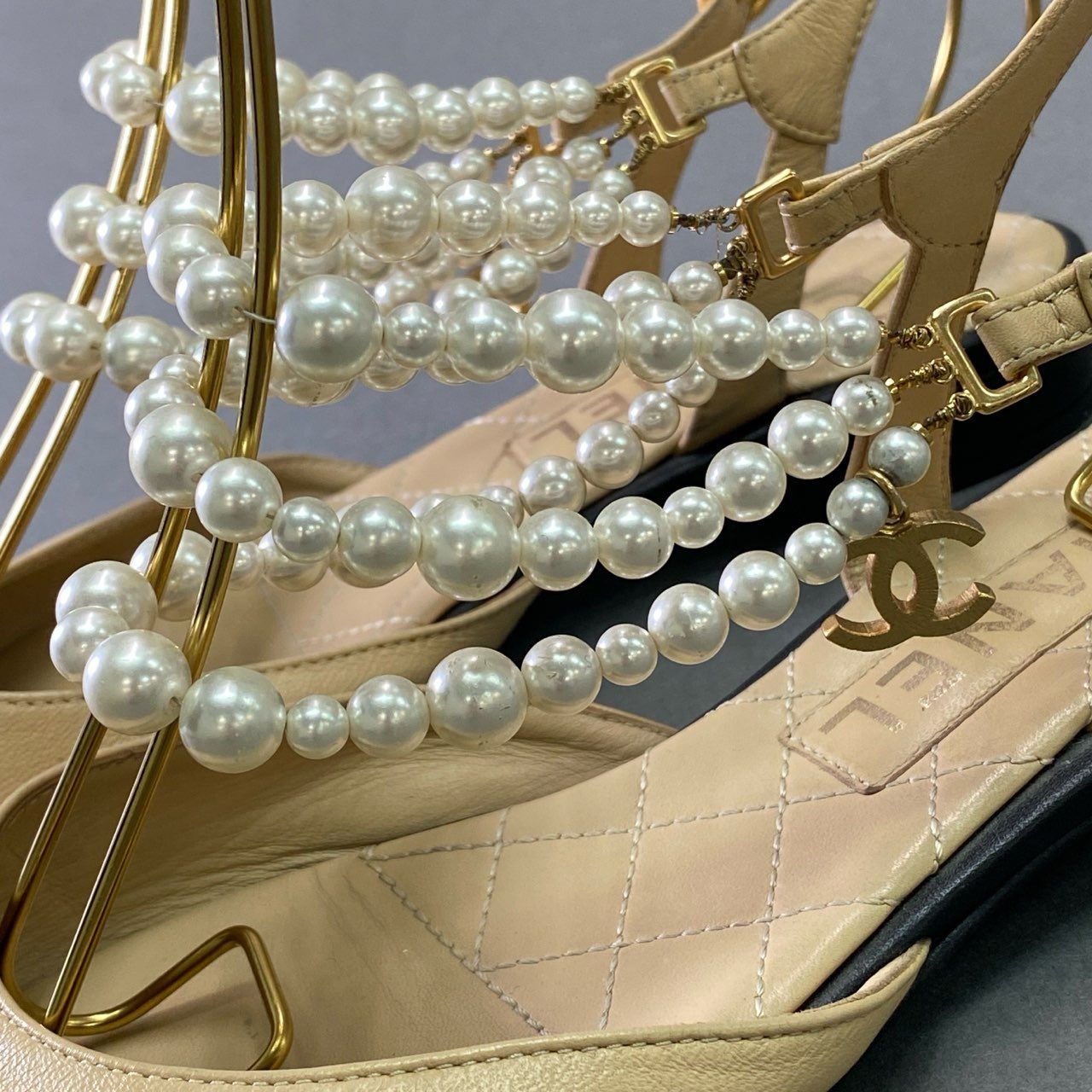 3d14 CHANEL シャネル スリングバックシューズ ココチャーム 3d14 CHANEL シャネル スリングバックシューズ ココチャーム