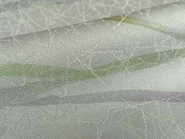 平和屋着物○上質な小紋 霞文 暈し染め 反端付き 正絹 逸品 AAAV7108zg