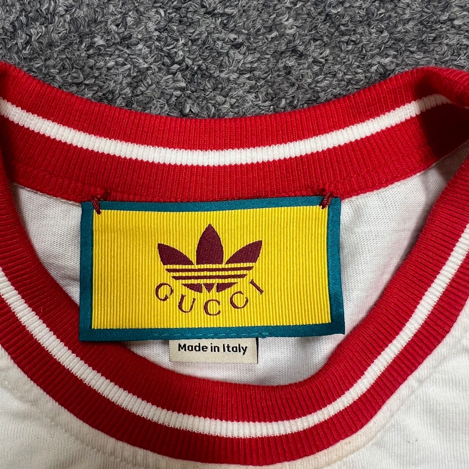 国内正規 GUCCI × adidas 22AW ロゴプリント 半袖Tシャツ グッチ