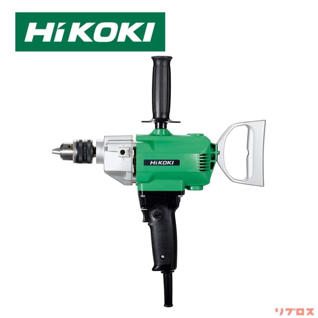 HiKOKI ハイコーキ 電気ドリル D13 鉄工13mm 木工40mm 720W AC100V 正逆転付 Dハンドル サイドハンドル付 日立 電動ドリル 鉄工用ドリル 木工ドリル