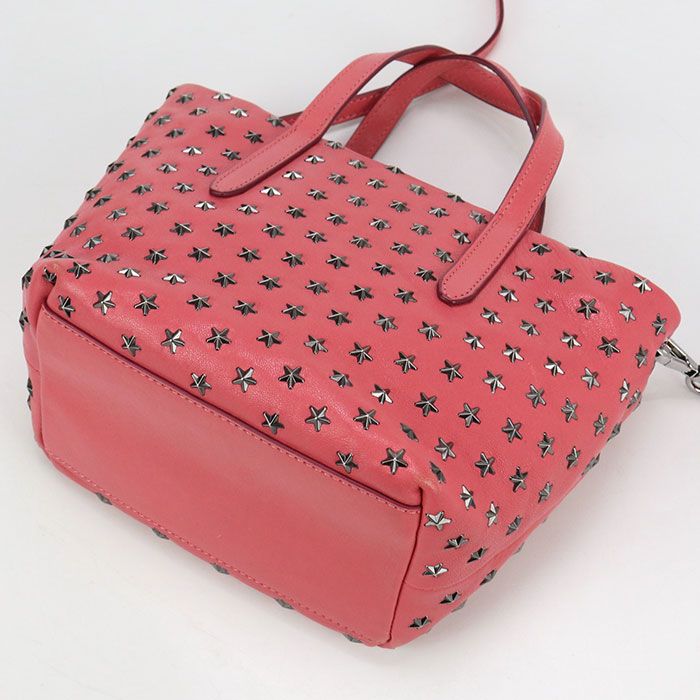 JIMMY CHOO ジミーチュウ 2WAY MINISARA トートバッグ レザー【中古