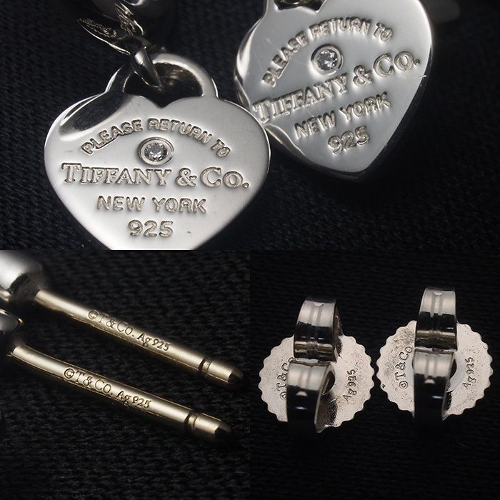 ◇ティファニー◇新品仕上済 リターントゥ ハート ダイヤ フープ ピアス 925 ティファニー 新品仕上済 Tiffany&Co リターントゥティファニー