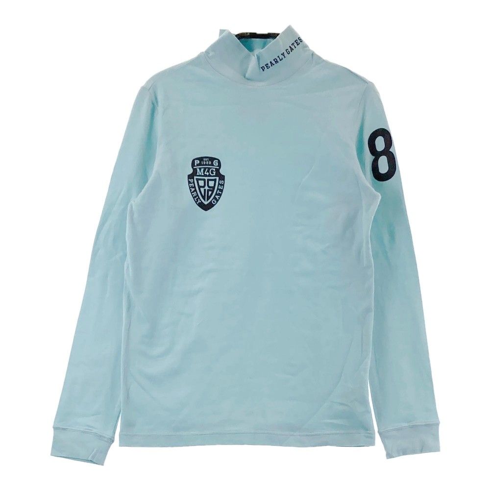 サイズ：1 PEARLY GATES パーリーゲイツ  ハイネック 長袖Tシャツ  ブルー系 [240101350665]# ゴルフウェア レディース ストスト