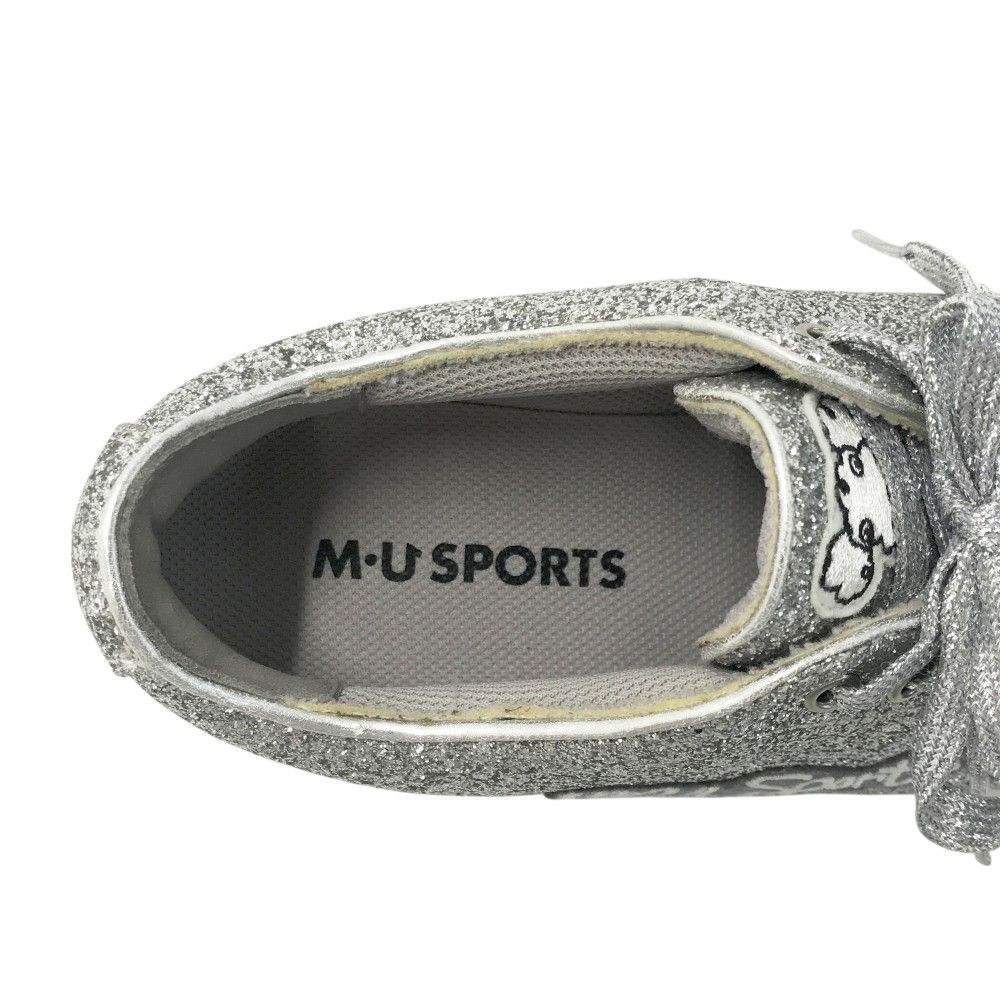 M.U SPORTS エムユースポーツ  ラメ レディース ゴルフシューズ  シルバー系 24 [240101472192] ゴルフウェア レディース ストスト M.U SPORTS エムユースポーツ ラメ レディース ゴルフシューズ