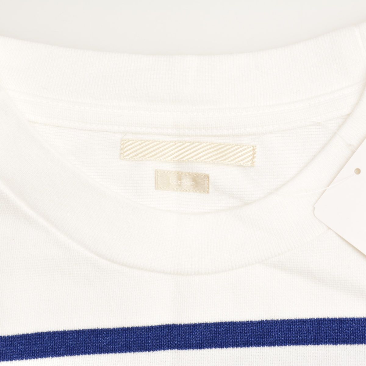blurhms】BHS22S030B Border Super Size Tee ボーダービッグサイズ半袖 