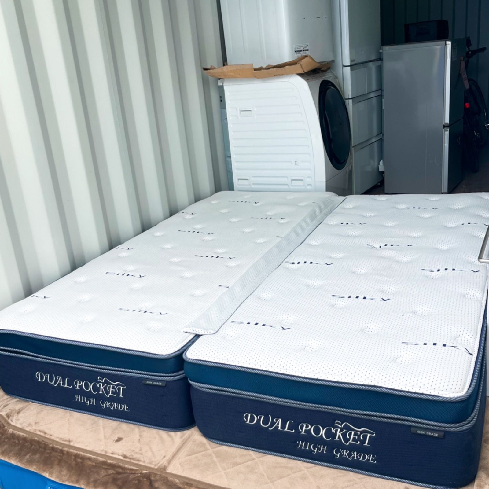 クイーン マットレス ベッド デュアルポケット ハイグレード フレーム ニトリ クイーンマットレス デュアルポケットHG シルキー