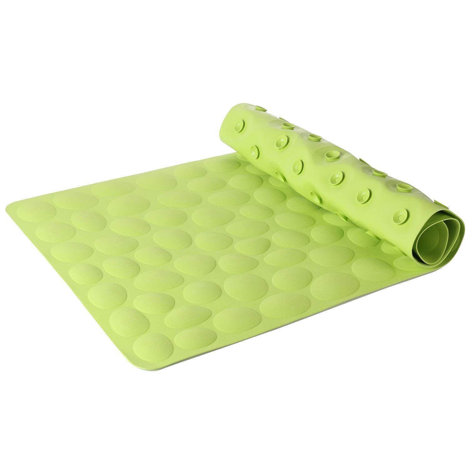  ストーン柄 天然ゴム製 浴槽 お風呂マット すべり止めマット 介護 転倒防止 お風呂 吸盤付き 柔らかい IRETION グリーン 風呂マット すのこ 浴室用具