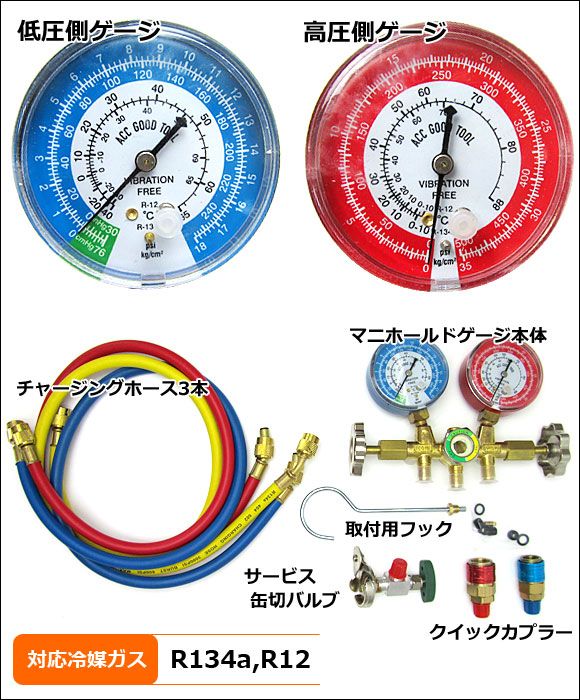 エアコンガス チャージングキット