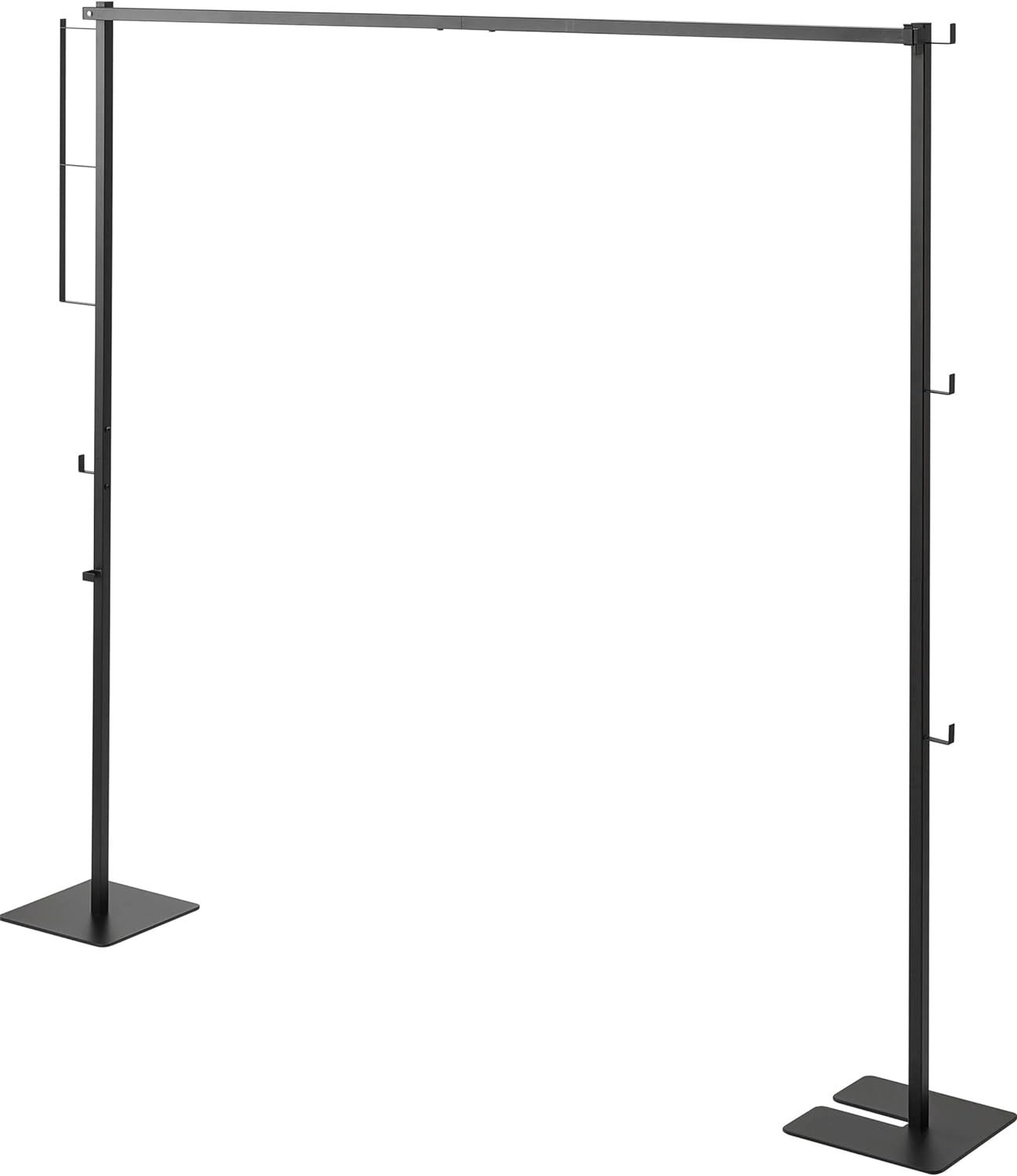 山崎実業(Yamazaki) 折り畳み 室内物干し ブラック 使用時：約W175×D25×H160cm タワー tower 洗濯物干し コンパクトに収納できる 組み立て簡単 6620