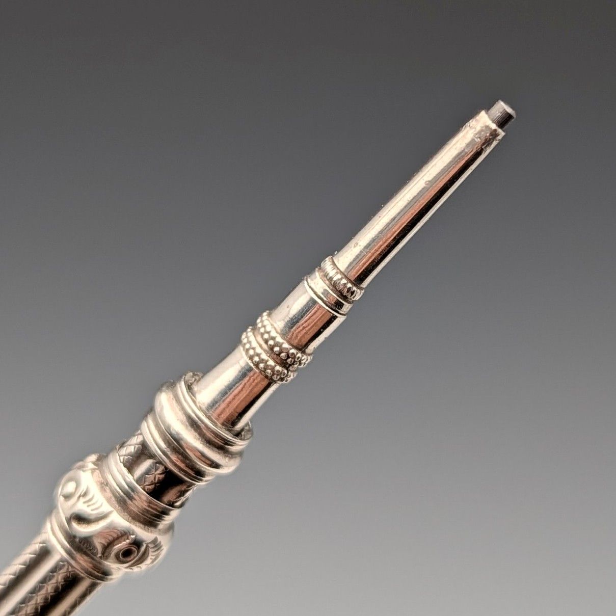 アンティーク 推進式ペンシル 1900年頃 アンティーク シルバー製 推進式ペンシル 86-110mm