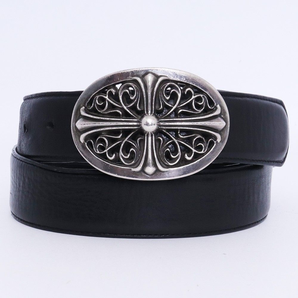 CHROME HEARTS クラシックオーバルクロスバックル プレーン