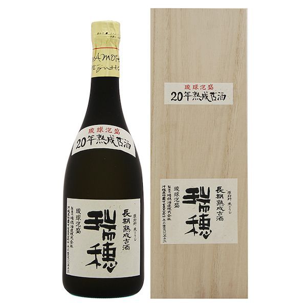 泡盛 瑞穂 20年熟成古酒 木箱入り 30度,720ml / 瑞穂酒造 - メルカリ