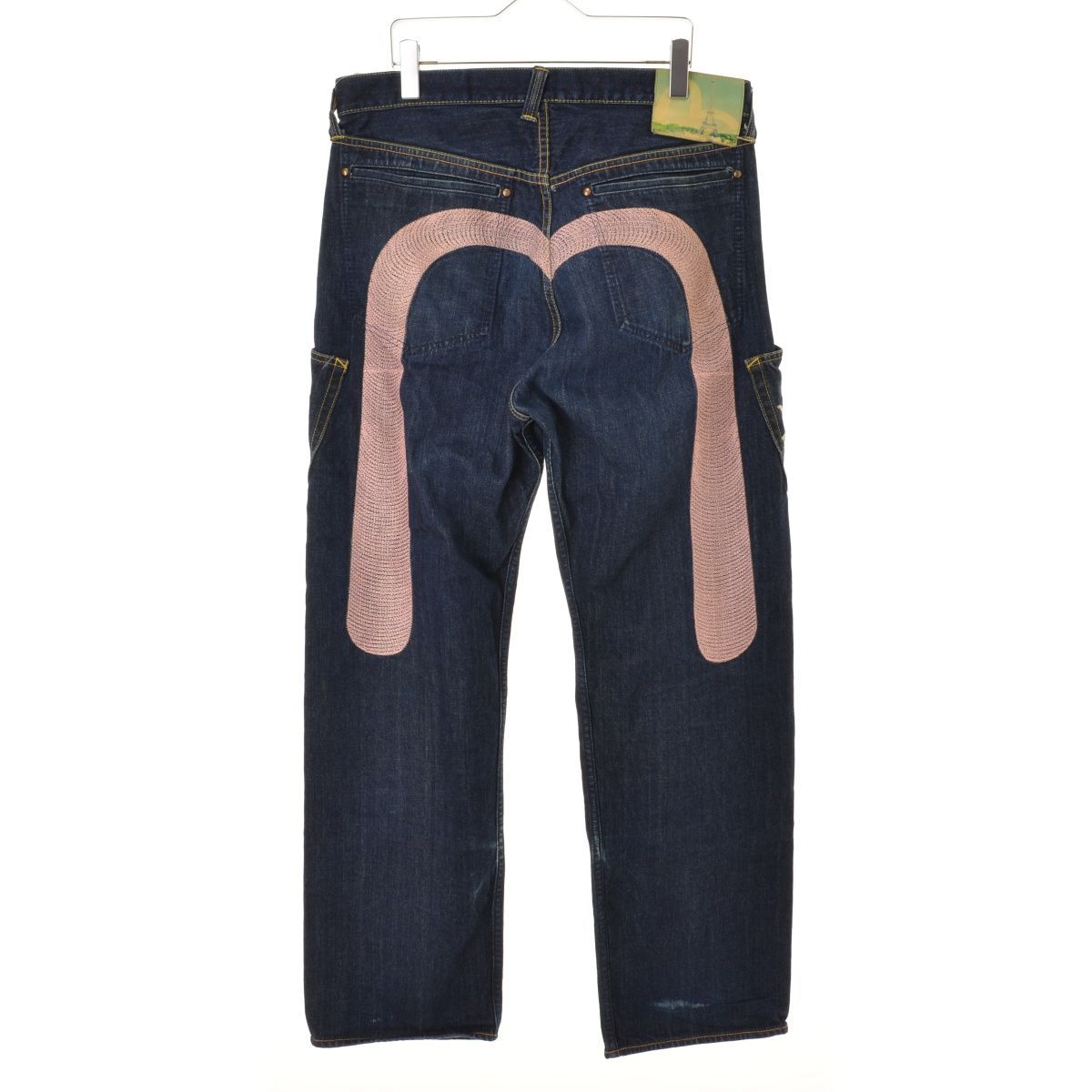 【良品】エヴィス　デニムパンツ　コラボ　別注　ウエアハウス　塩谷 兄弟　耳付き EVISU】SIOTANI BROTHERS 塩谷兄弟 パリ出店記念デニムパンツ