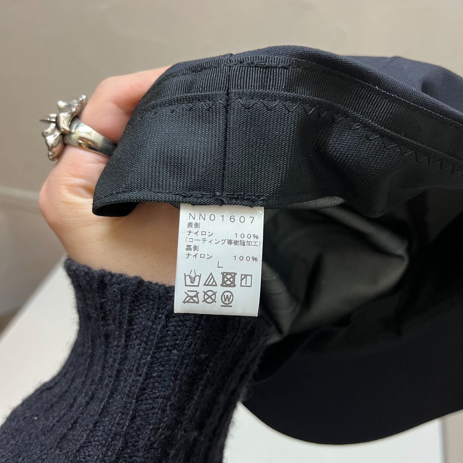 THE NORTH FACE ザノースフェイス GORE-TEX Work Cap ゴアテックス ワークキャップ ブラック 黒 NN01607【代官山05】  - メルカリ