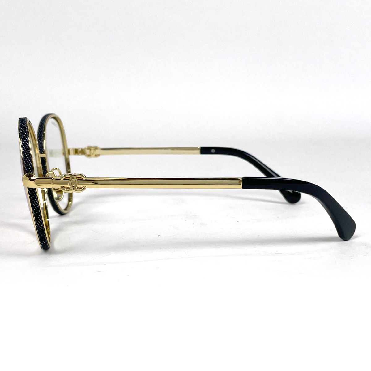 シャネル CHANEL ココマーク サングラス デニム フレーム アイウェア サングラス メタル ゴールド 2218-S レディース