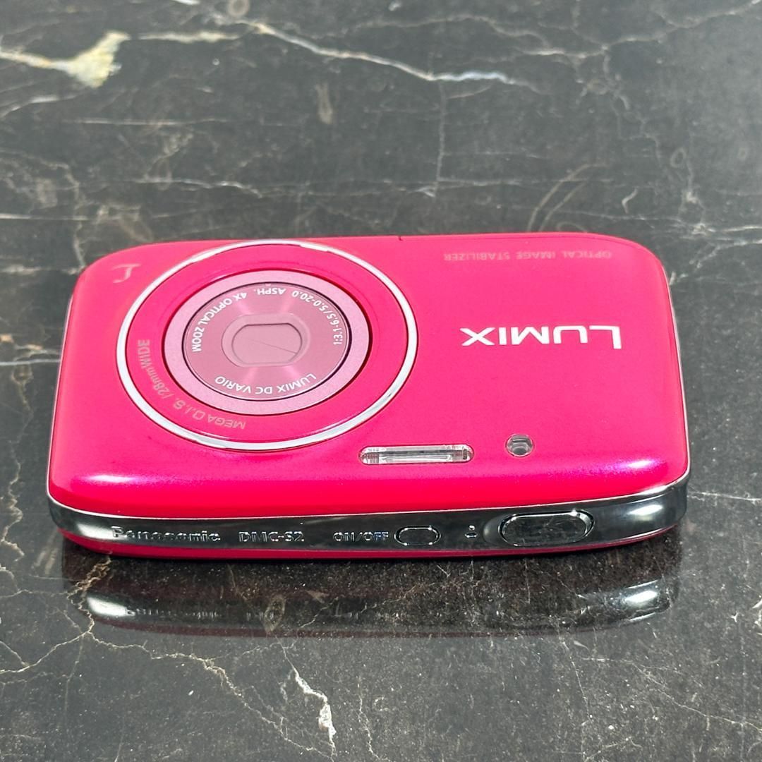 美品】Panasonic LUMIX DMC-S2 セール ピンク デジタルカメラ② 美品