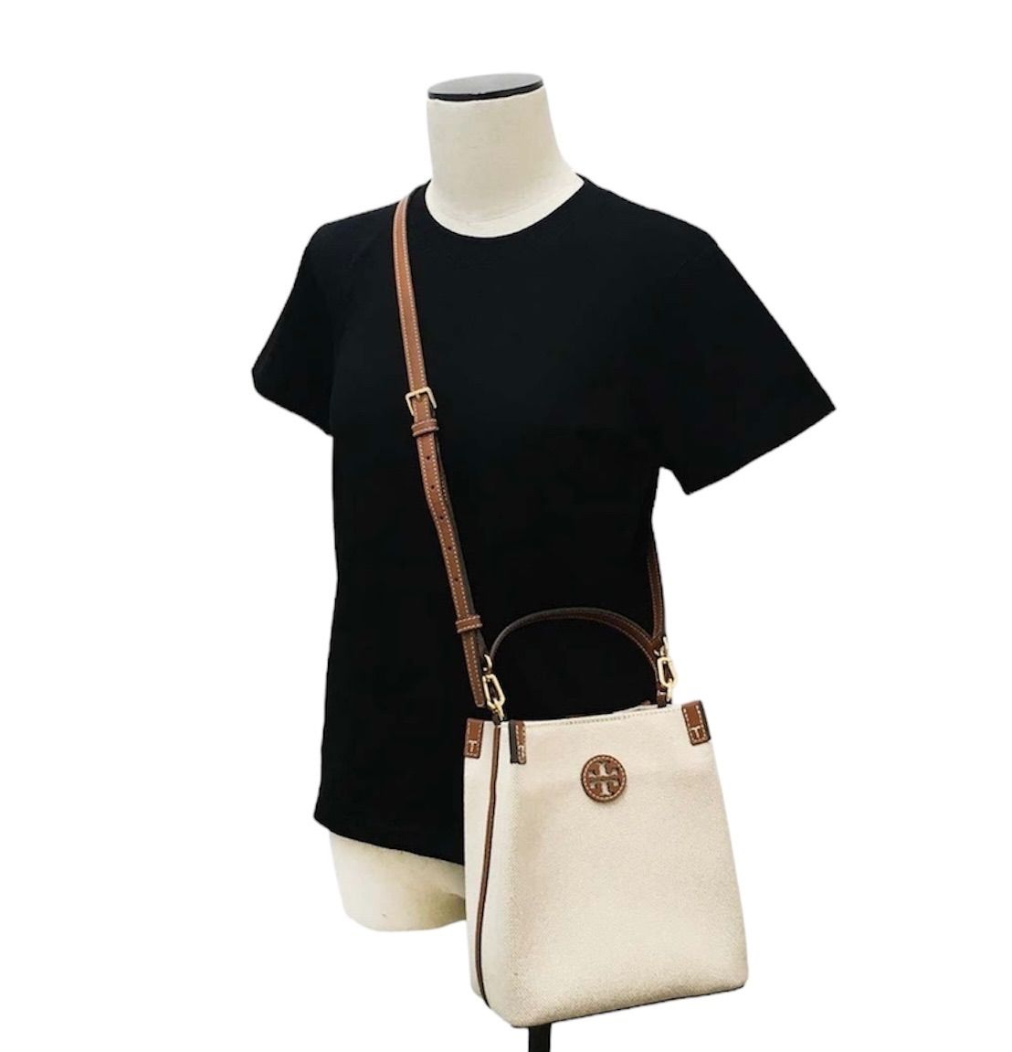 即発!大人気!TORY BURCH BLAKE キャンバスバケット 2Wayバッグ TORY BURCH(トリーバーチ) 2WAYショルダーバッグ BLAKE