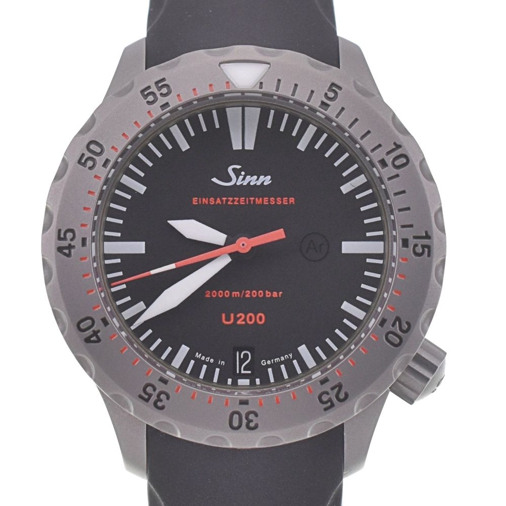 ジン Sinn U200.EZM8 U200 2000m デイト 自動巻き メンズ 美品