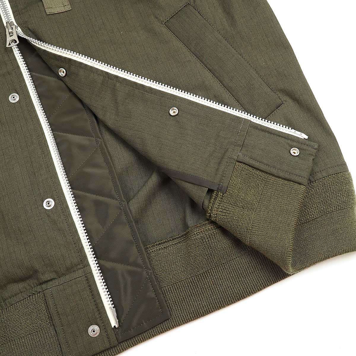 sacai サカイ 25AW Rip Stop Jacket ジップアップジャケット 25