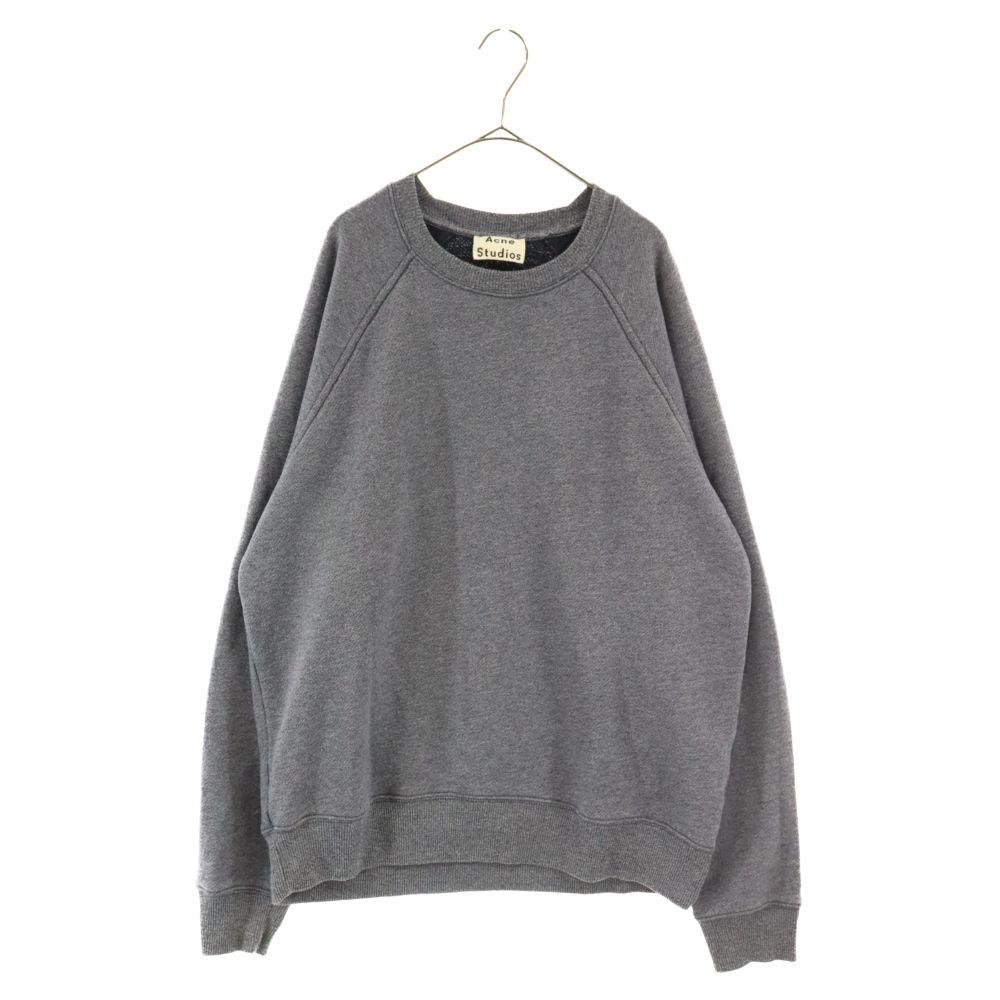 Acne Studios ネイビー クルーネックスウェット Acne Studios: ネイビー フリース クルーネック スウェット
