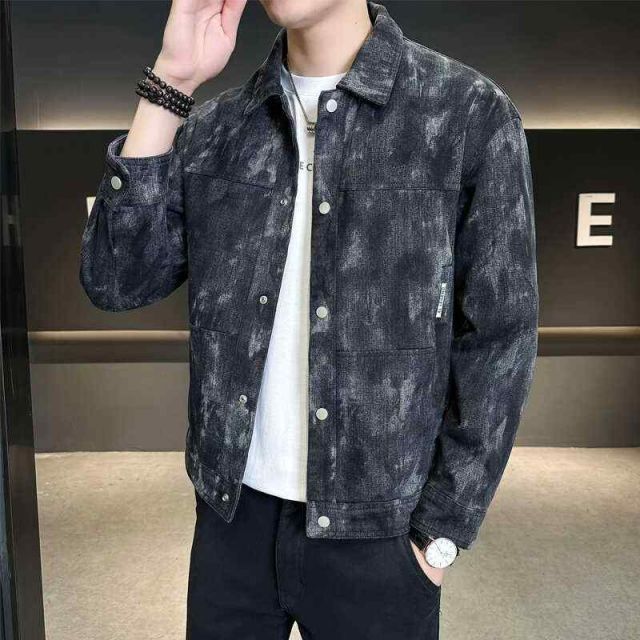 春 コーデ メンズ 用 服 シンプル ファッション オシャレ 大人 かっこいい 大きいサイズ ストリート 紳士服 ジャケット デニム ライト ハイエンド