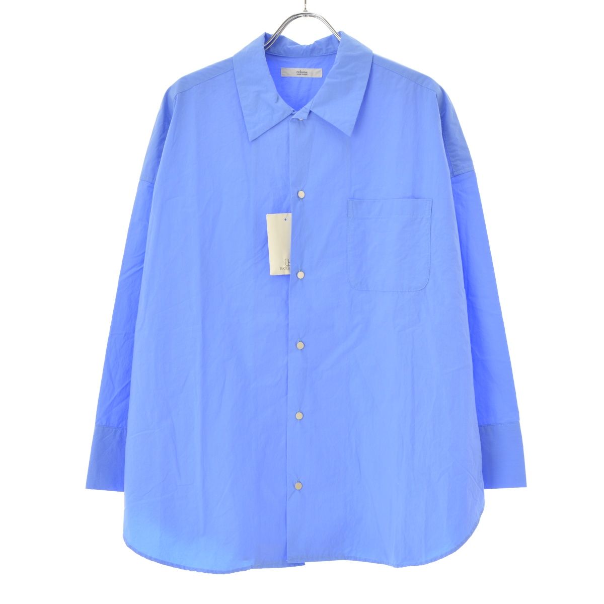 24SS JOURNAL STANDARD タイプライタービッグシャツ ネイビー 24SS JOURNAL STANDARD タイプライタービッグシャツ ネイビー