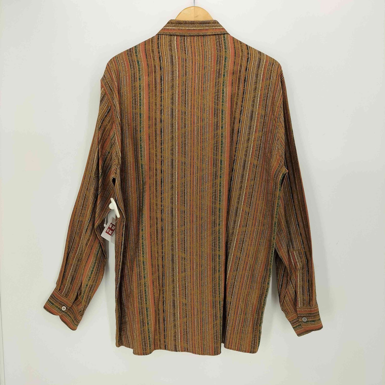 ミッソーニ MISSONI イタリア製 マルチストライプ コットン レギュラーカラーシャツ メンズ EUR：50 