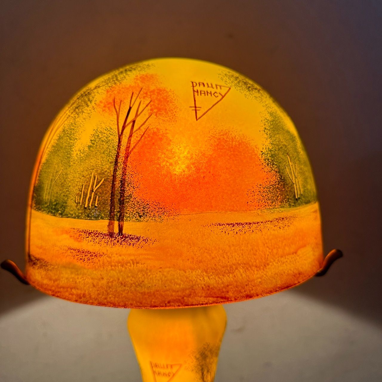 ドームナンシー　卓上照明　アンテルカレール　被せガラス　高さ18cm ドームナンシー 卓上照明 アンテルカレール 被せガラス 高さ18cm