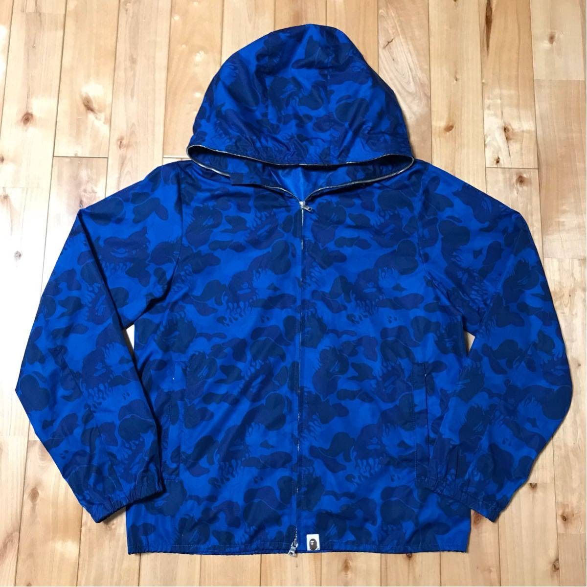 注目の BAPE パーカー fire flame camo マウンテンパーカー 試着のみ