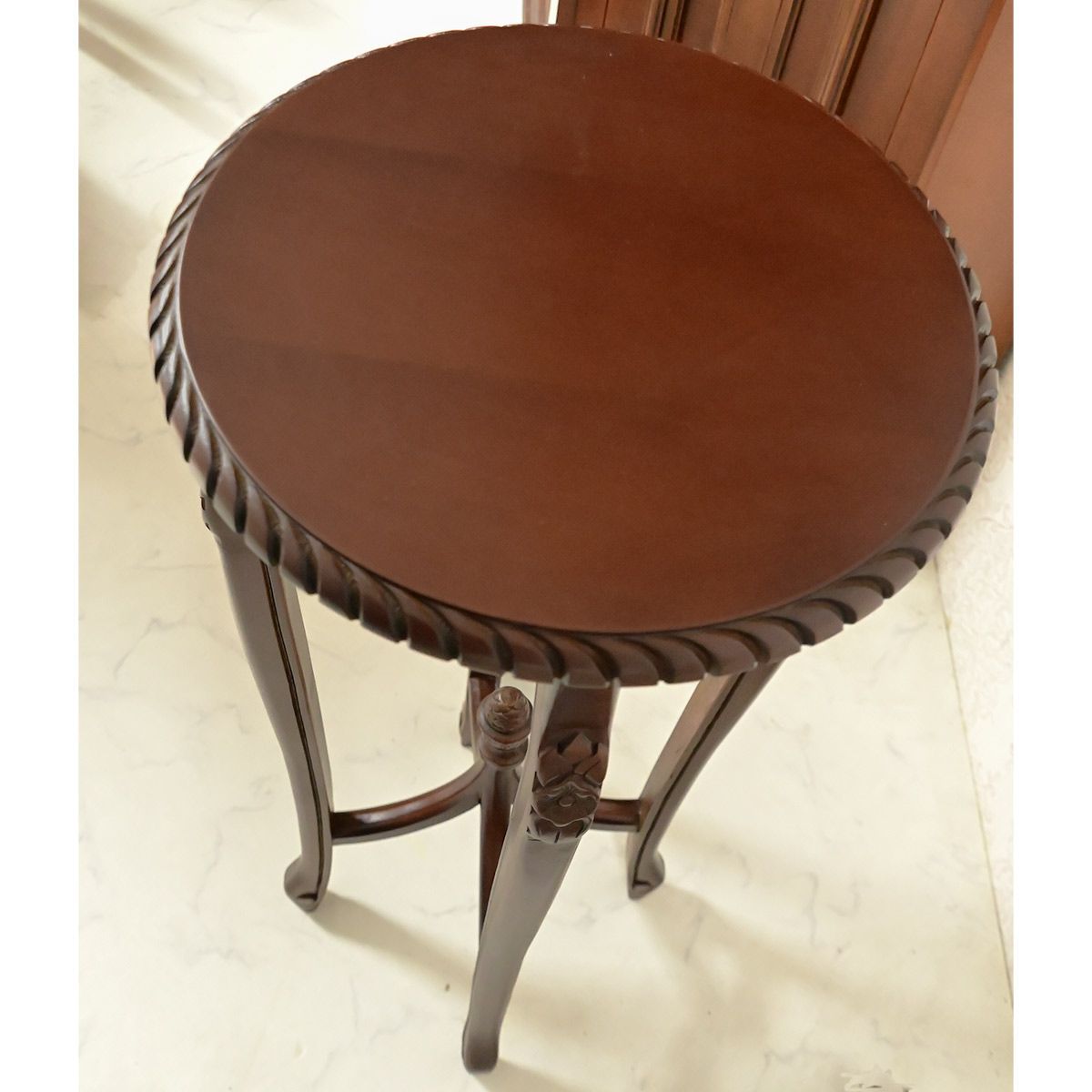 アンティーク調 クラシック ヨーロッパ家具 花台 サイドテーブル 猫足 アンティーク調 クラシック ヨーロッパ家具 花台 サイドテーブル