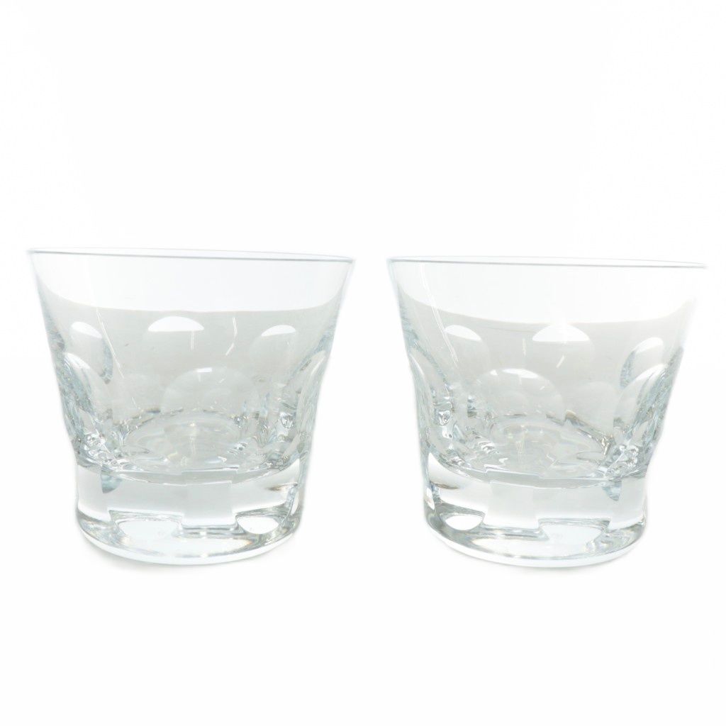 バカラ Baccarat ベルーガ タンブラー ロックグラス 2個セット 食器 ロゴ刻印 クリア |XZ GY18