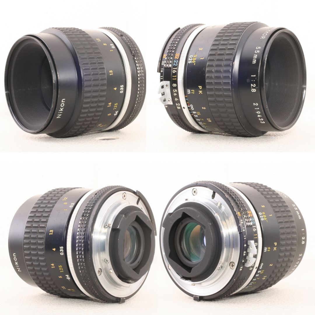 ☆レンズ美品【修理・整備・完動品】Nikon AI-S Micro NIKKOR 55mm F2