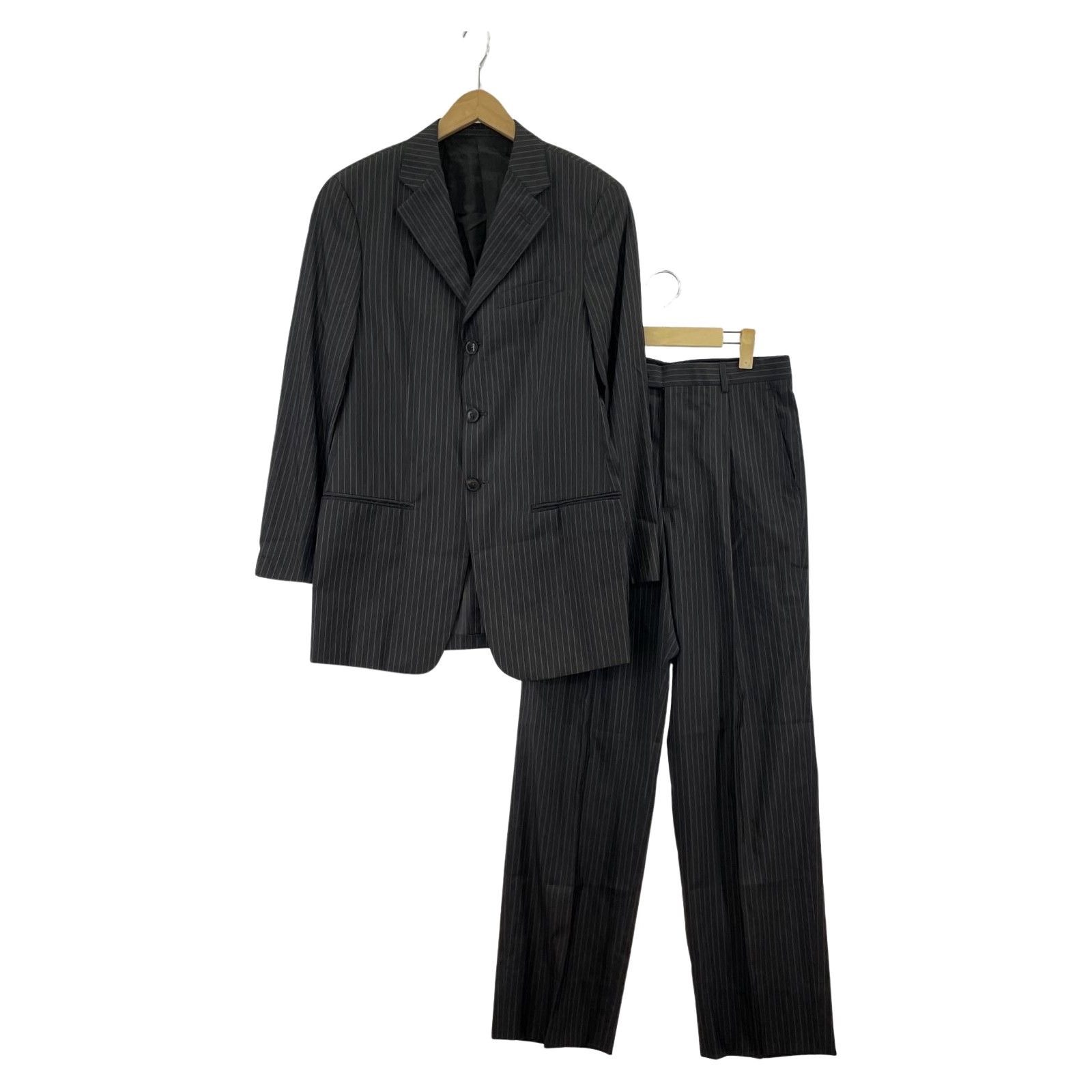 ARMANI COLLEZIONI アルマーニコレッツォーニ ストライプスーツ size46|グレー系
