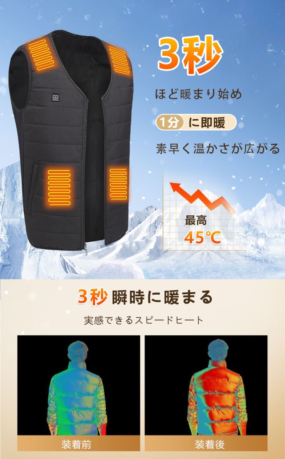 電熱ベスト バッテリー