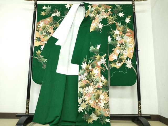 雲取り几帳花楓文