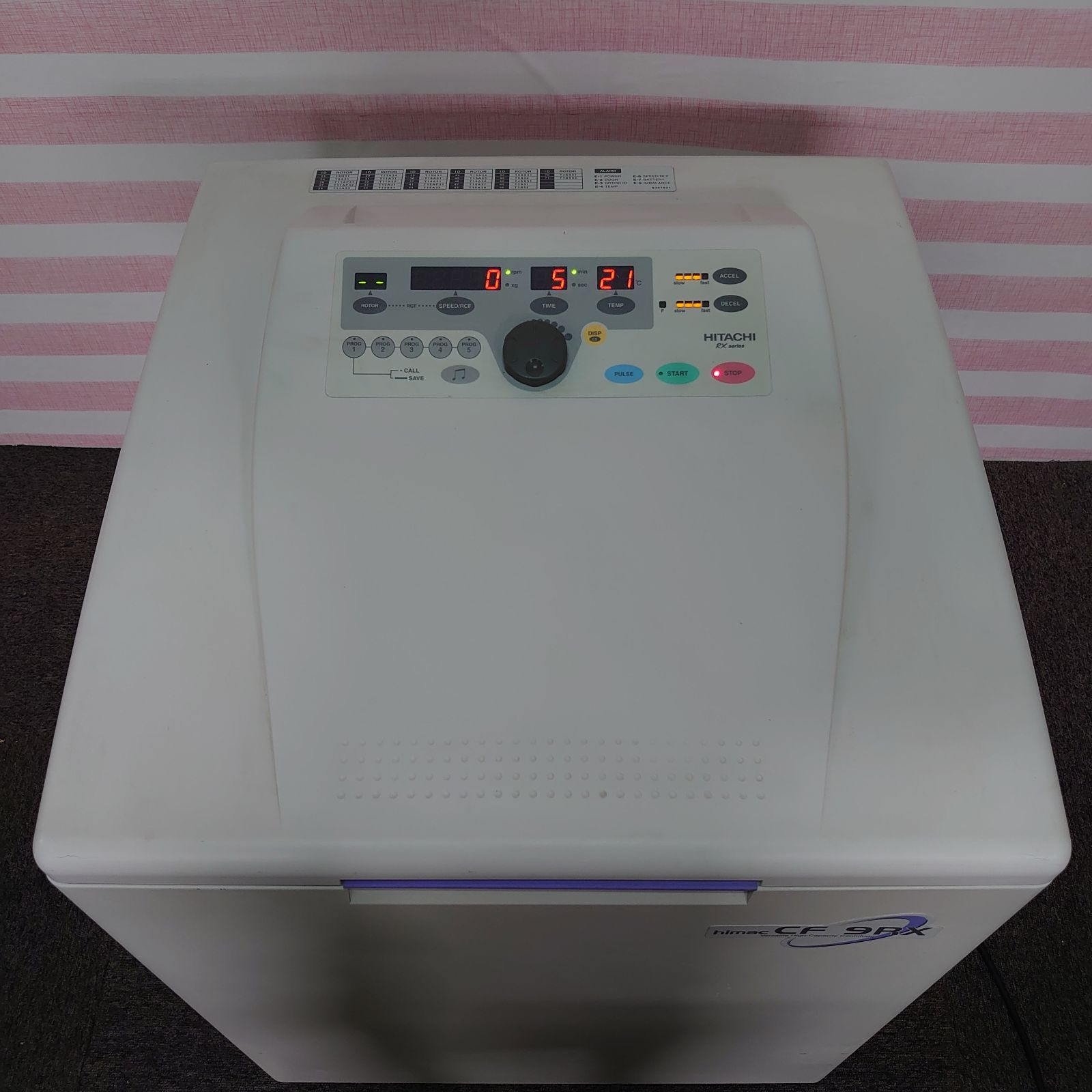 himac CF 9RX 日立 多本架冷却遠心機 遠心機 単相200V versatile high-capacity centrifuge 動作保証あり  格安売り切りスタート k - メルカリ