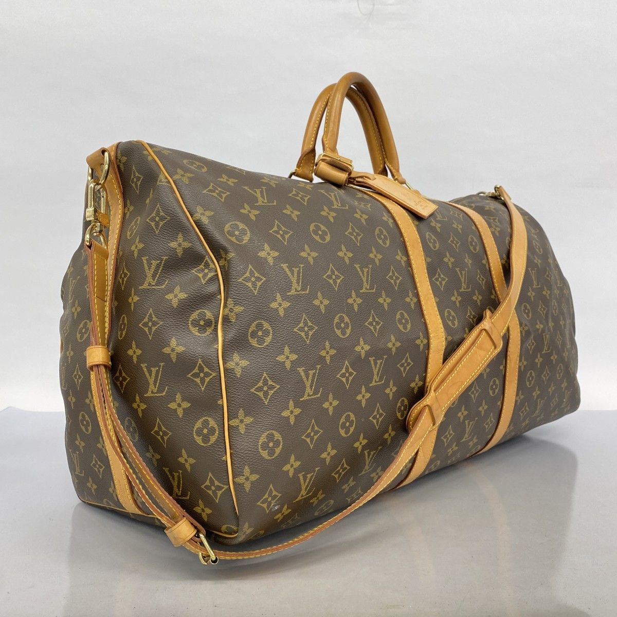 5gc3447-h】ルイヴィトン ボストンバッグ モノグラム キーポルバンド  