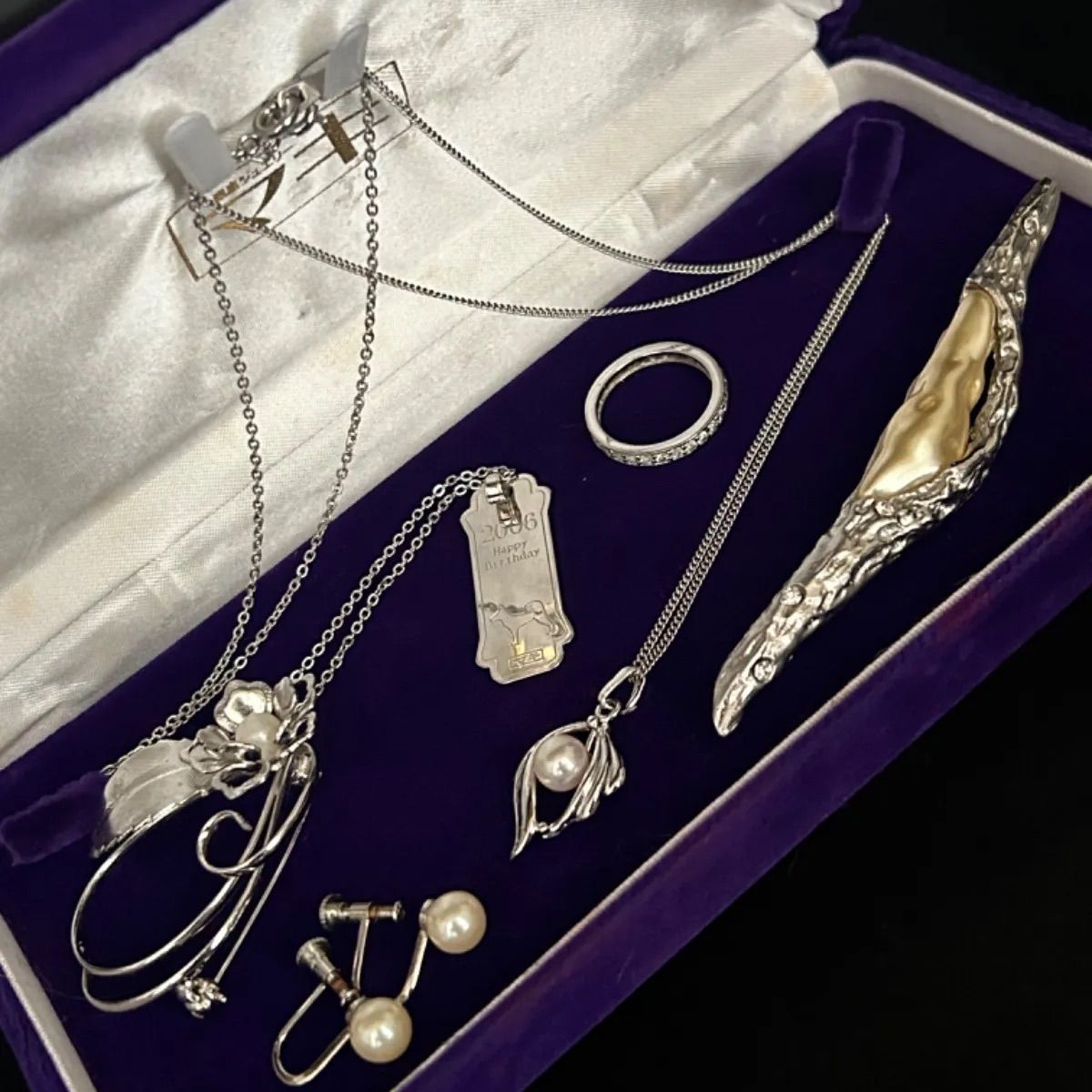 遺品整理生前整理昭和レトロジュエリーアクセサリーたくさんセットで。