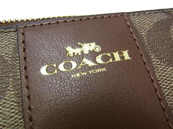 【新品未使用】COACH コーチ シグネチャー PVC ミニポーチ マルチケース COACH - □極美品□ COACH コーチ ミニシグネチャー PVC×レザー