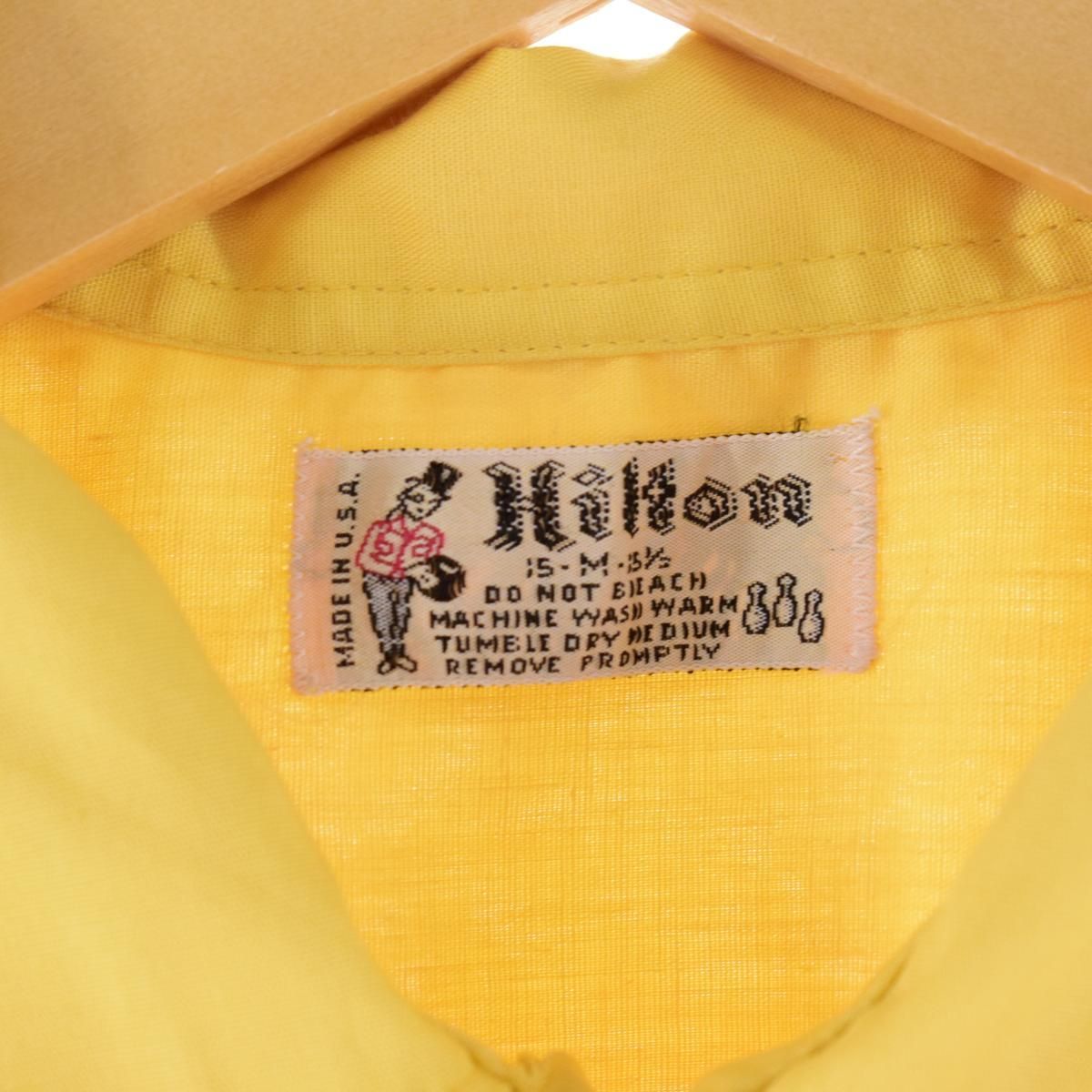 古着 50～60年代 ヒルトン HILTON バックプリント ボウリング