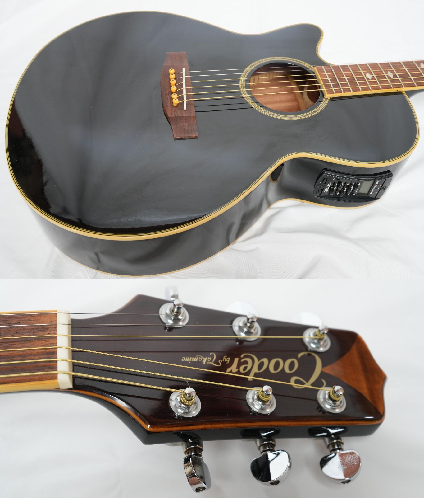 ☆Cooder by TAKAMINE TCP-520 LH BLACK LEFTY 左用エレアコ 状態良好
