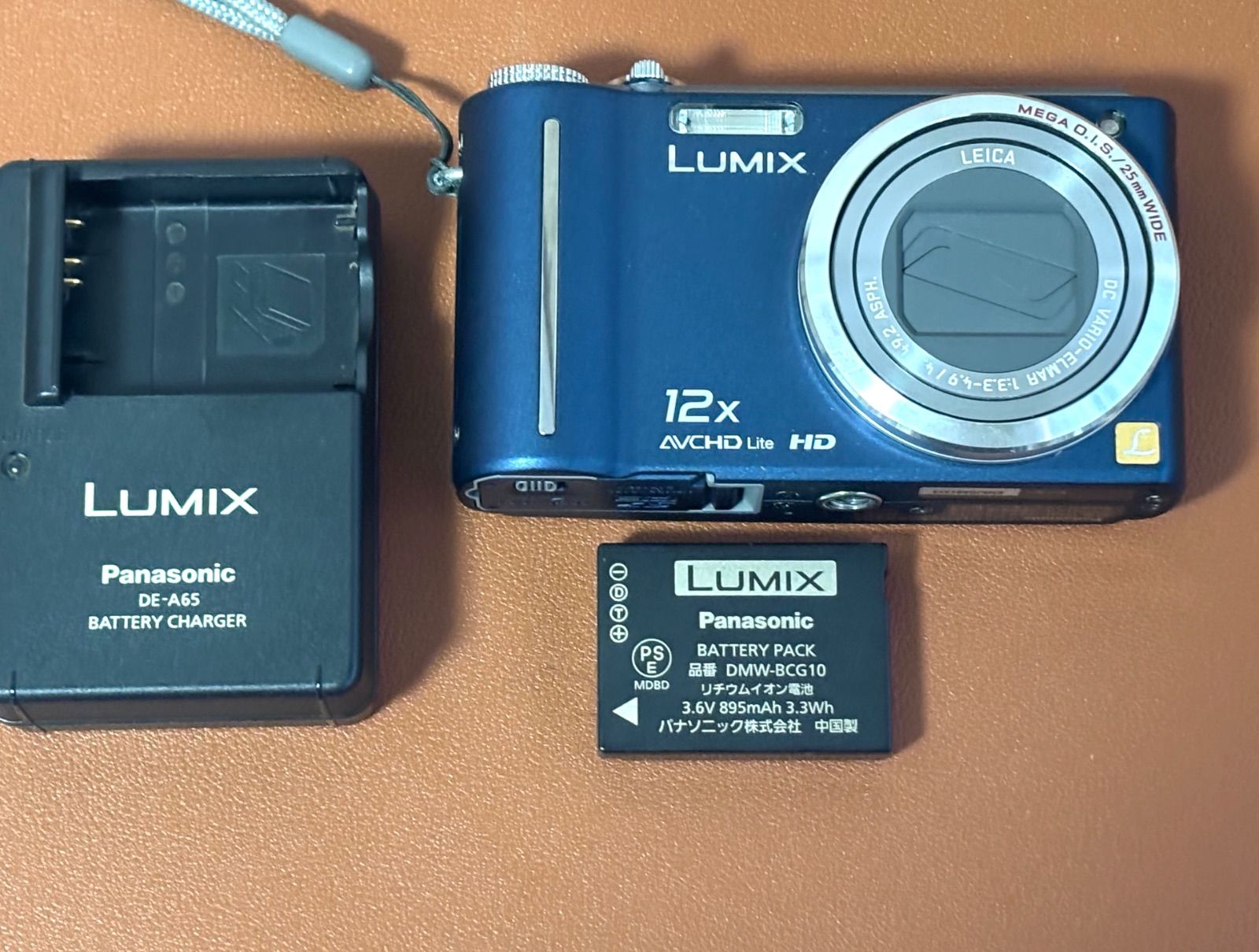 販売 動作品 パナソニック Panasonic LUMIX ルミックス DMC-TZ7 ブルー